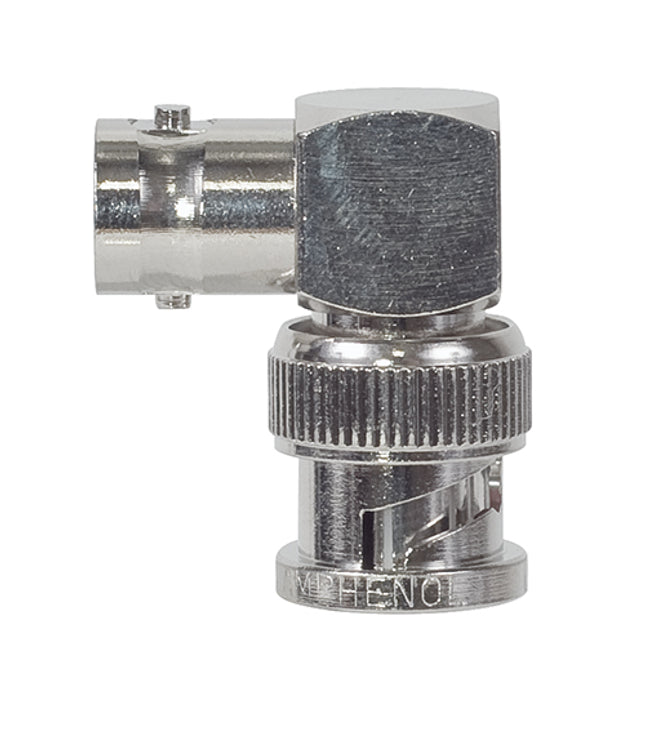 31-9RFX ADAPTER/BNC female jack to BNC male right angle 50 ohm,